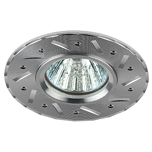Светильник точечный ЭРА KL41 SL литой  "алюминевый " MR16,1 2V/220V, 50W  серебро (10/100/2100)