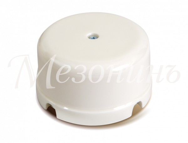 Greenel Мезонин Коробка распред. фарфоровая D80мм, H43мм, IP20, белый GE70236-01