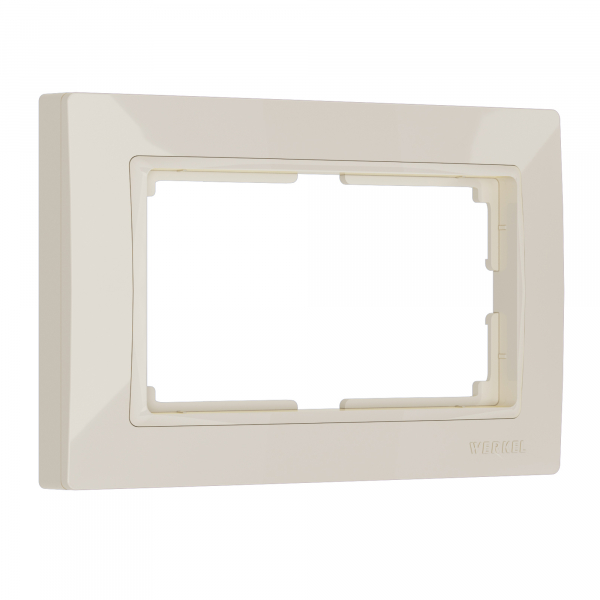 Werkel  Snabb Basic Слоновая Кость Рамка для 2-местной розетки  WL03-Frame-01-DBL-ivory/ a040199