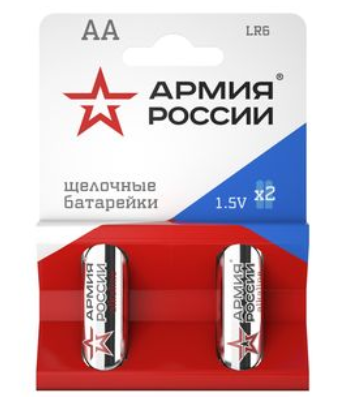 Элемент питания ЭРА АРМИЯ РОССИИ LR6-2BL (кратно 2)