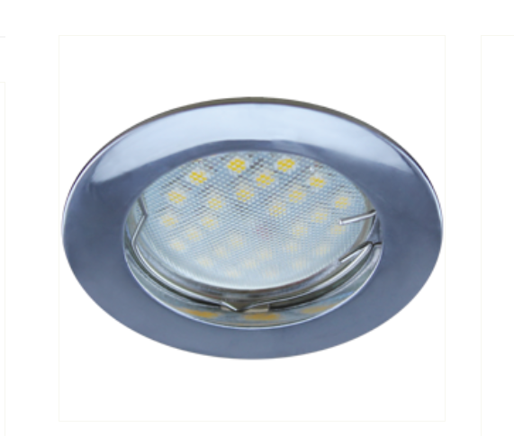 Светильник Ecola MR16 DL100 GU5.3  встраиваемый литой Хром 24x75