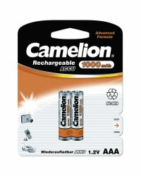 Аккумулятор CAMELION R03 1000 mAh Ni-Mh BL-2 6182 (кратно 2)