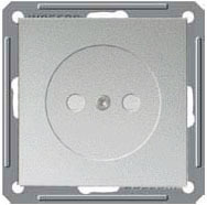 Schneider Electric  Wessen59  Матовый Хром  Розетка без рамки скрытая установка (250В, 16А, защитные шторки) RS16-151-5-86