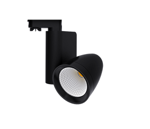 ДДО26-25-202 Accent 840 IP20, 141х91x233, корпус полимер, черный, расс. прозр. полимер, LED, 25 Вт, 2500 лм, 100 лм/Вт, Ra=80, CCT=4000K, КСС 45град, трековый, PF=0,90