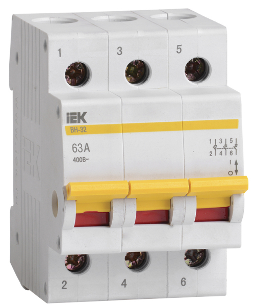 Выключатель Нагрузки  3П  63А  IEK  ВН-32