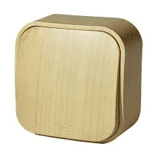 Legrand  Quteo  Дерево Выключатель 10A, 1-клавишный 782260
