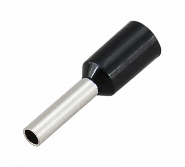 Наконечник НШВИ   1,50-8 F-8мм 1.5мм2 НШВи 1.5-8 / Е 1,5-8 черный  REXANT 08-0814