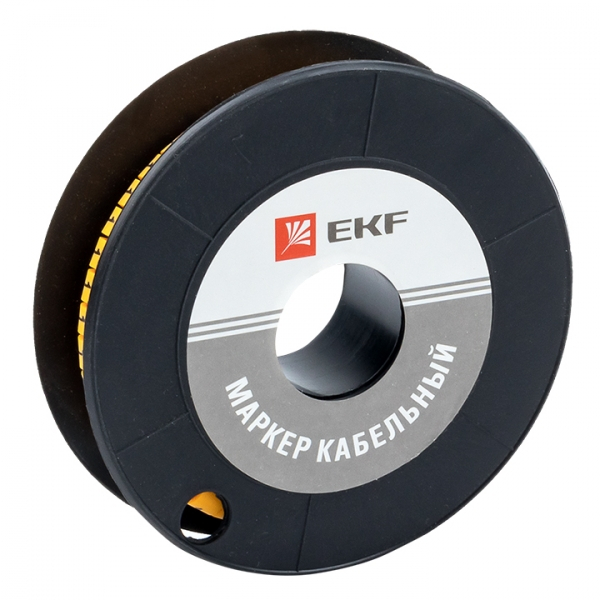 Маркер-кабельный 6,0кв.мм "1" (к-350ед) (ЕС-3) EKF (кратно 1)