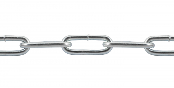 Цепь длиннозвенная DIN763 (LLC) 2 мм 80м - накл. Tech-Krep