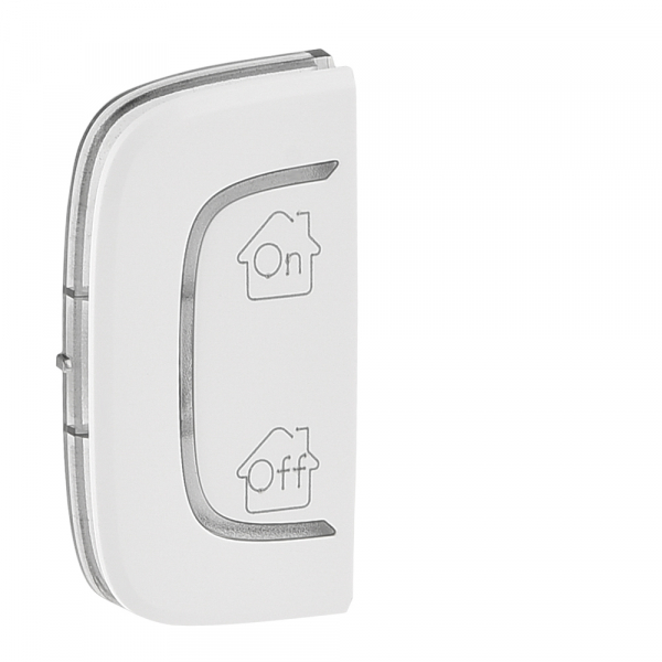 Legrand 755539 Valena ALLURE MyHome.Лицевая панель для механизмов BUS/SCS.С символом "GEN-On-Off".1 модуль.Установка слева.Белая