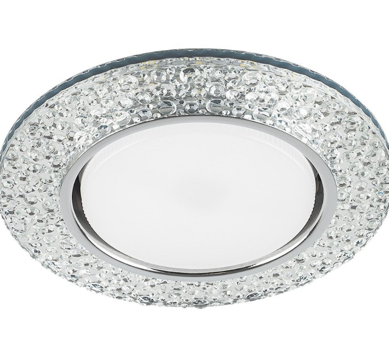 Светильник точечный Feron CD4032 20LED*2835 SMD 4000K, 15W GX53, без лампы, прозрачный, хром
