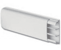 Кабель-канал DKC 07200 70х22 мм, трехсекционный, с крышкой, плинтусного типа (кратно 2)