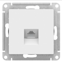 AtlasDesign  Белый  Розетка телефонная RJ11, механизм ATN000181