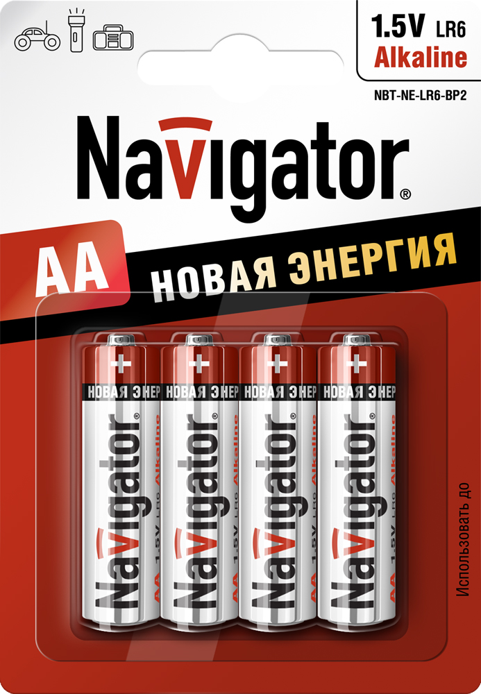 Элемент питания Navigator  NBT-NE-LR06-BP4 94 753 (кратно 4)