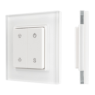 Панель Arlight SMART-P47-DIM-G-SUF (3V, 1 зона, Knob, 2.4G) (ARL, Стекло)