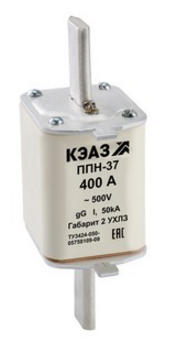 Плавкая вставка предохр. габ. 1  50А КЭАЗ ППН-35-X3-1-50А-УХЛ3