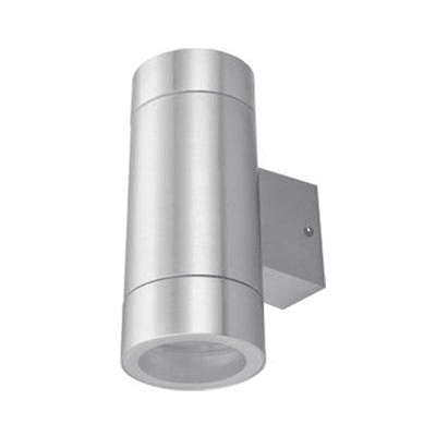Светильник Ecola GX53 LED 8013A накладной IP65 прозрачный Цилиндр металлический 2*GX53 Cатин-хром 205x140x90 /FS53C2ECH