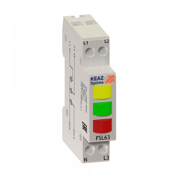 Индикатор Фаз  КЭАЗ  OptiDin FSL63-230A-УХЛ3 световой