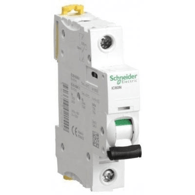 Автоматический выключатель Schneider Electric 1P 1А характеристика C 6кА Acti9 iC60N A9F74101