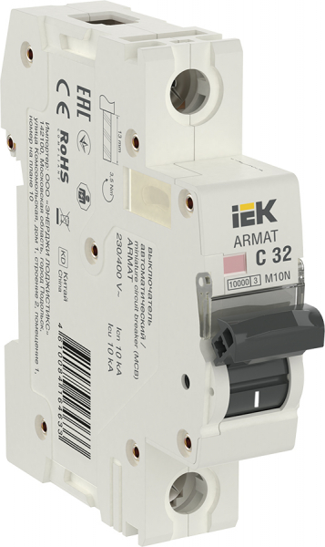 Автоматический выключатель IEK M10N 1P C 32А