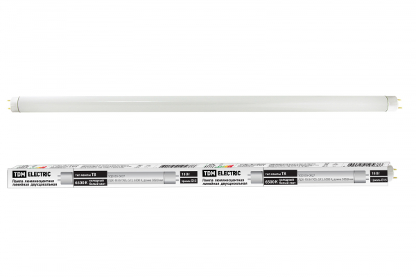 Люминесцентная лампа TDM  T8  18Вт  230В  6500К  G13