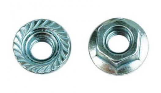 Гайка с насечкой, препятствующая откручиванию М8 INOX