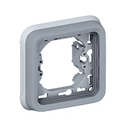 Legrand   Plexo Серый  Рамка с суппортом 1-местная для встроенного  монтажа IP55 069681
