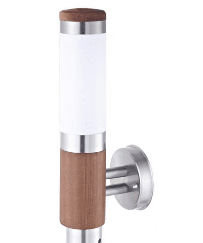 Светильник садово-парковый бра DUWI Stelo Wood 40W IP44 E27 Натуральное дерево тик, бра 360мм