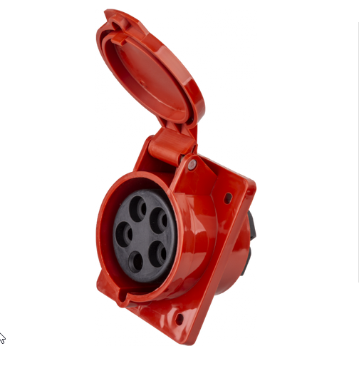 Розетка Navigator 14 317 NCA-SR425-32-380 стационарная скрытая 32А 3P+N+PE IP44