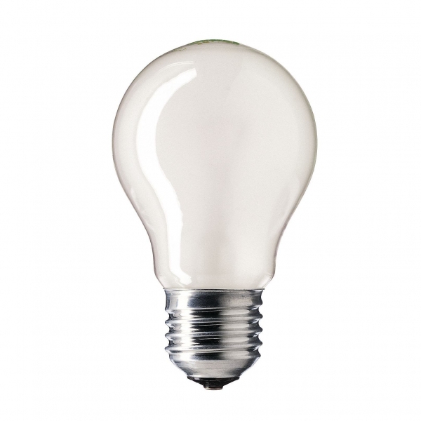 Стандартная лампа накаливания  PHILIPS  А55  40Вт  230В  E27 (кратно 10)