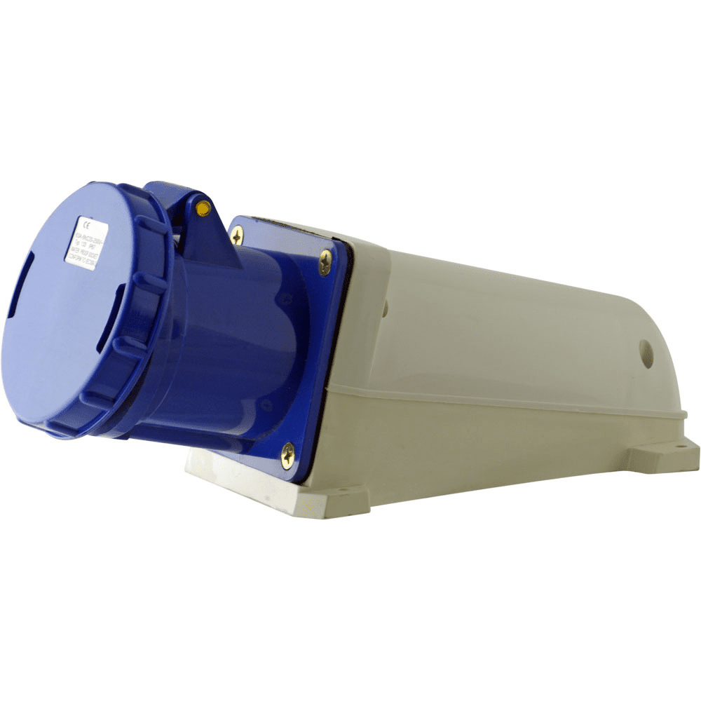 Розетка TDM 133 стационарная 2Р+РЕ 63А 220В IP54