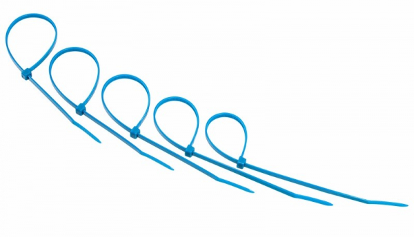 Хомут (стяжка) нейлон  4.0 х 200  синий  (25шт)  REXANT () 07-0205-25 07-0205-25