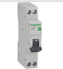 Дифференциальный автомат  2П  25А   30мА  Schneider Electric  EASY9  характеристика С  тип АС  1П+N EZ9D33625, 18 мм
