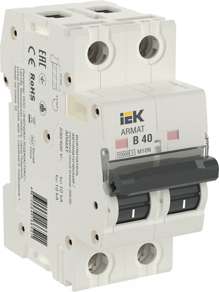 ARMAT Авт. выкл. M10N 2P B 40А IEK