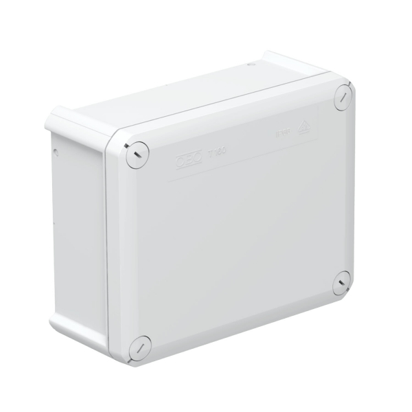 Коробка распаячная T160, 190x150x77 мм, сплошная стенка /T 160 OE/