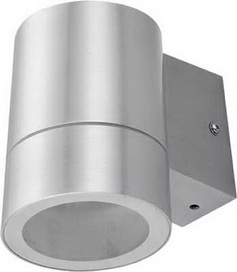Светильник Ecola GX53 LED 8003A IP65 прозрачный Цилиндр металл. 1*GX53 Cатин-хром 114x140x90 /FS53C1ECH/