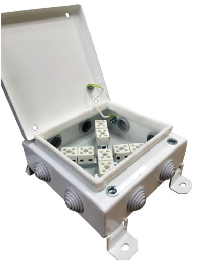 Коробка монтажная огнестойкая КМ-О (12к)-IP54-1212, 8 вводов Гефест