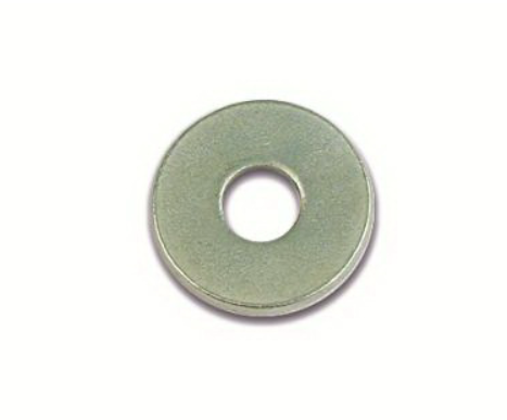 Шайба белого цвета М6 кузовная DIN9021, нержавеющая сталь INOX 316L