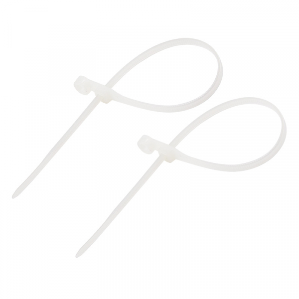 Хомут под винт nylon 3.5 х 100 мм 100шт белый  REXANT 07-0104