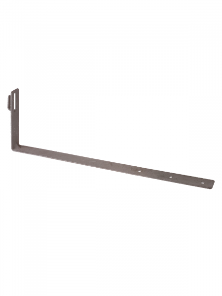 Держатель угловой под черепицу для прута Ø6-10 мм, с поворотом 90град, стальной крюк, основание 415 мм, гор. цинк. (упак. 1 шт.) TDM