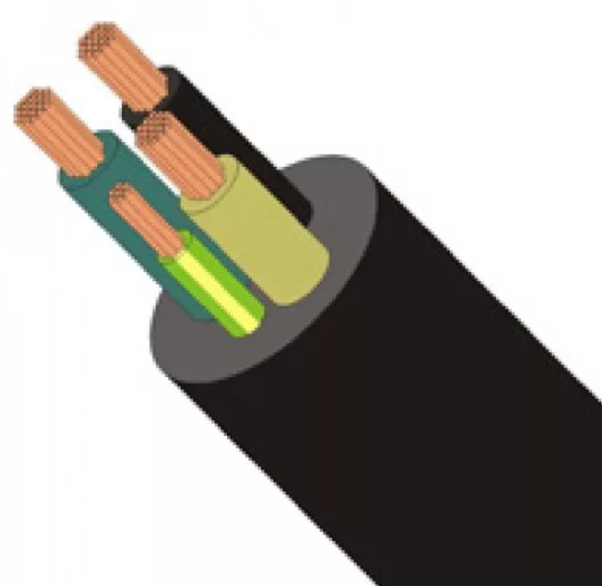 КГ-ХЛ-0,380 3х25+1х10 кабель Цветлит