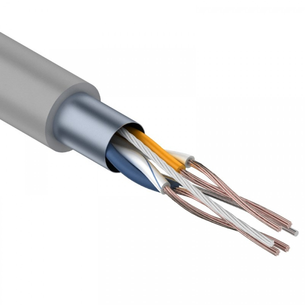 Кабель FTP 2PR 24AWG, CAT5e STRANDED (бухта 305 м)  01-0125 REXANT