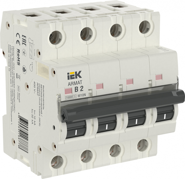 ARMAT Авт. выкл. M10N 4P B 2А IEK