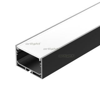 Профиль с экраном SL-LINE-4932-2500 BLACK+OPAL (ARL, Алюминий) Arlight