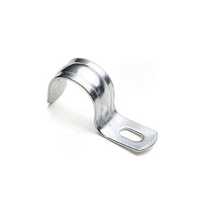 Скоба металлическая  однолапковая d19-20мм. (10шт.) EKF (кратно 10)