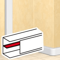 Перегородка  цвет белый 50мм  (длина-24м)  Legrand  DLP   10582 (кратно 2)