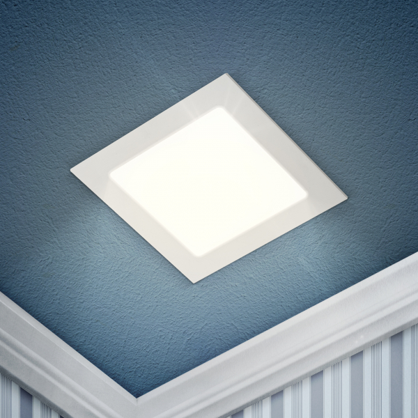 ЭРА  18Вт  4000K 1350 Lm 222х222 квадрат  белый  IP20LED 2-18-4K/LED 2-18-4K