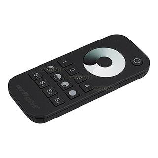 Пульт SMART-R24-DIM Black (4 зоны, 2.4G) (ARL, IP20 Пластик, 5 лет) Arlight