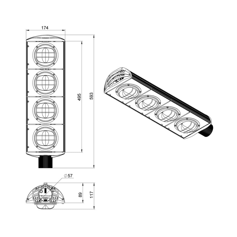 Магистраль v3.0 200 Экстра CRI70 3000К 90°