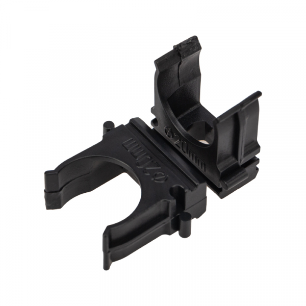 Крепеж-клипса для трубы ø 20 мм, черная (100 шт./уп.) REXANT 28-0120-3